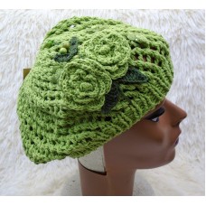 Mujer Summer Spring Winter Crochet Knit Slouchy Cap Hat Light Green  eb-27765884